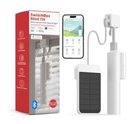 SwitchBot Blind Tilt - Motor de Tienda motorizado con Mando a Distancia Bluetooth, con energía Solar, SwitchBot Hub Mini para compatibilidad con Alexa