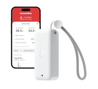 SwitchBot IP65 Termómetro Higrómetro de Exterior, 100m Bluetooth Alcance, Termohigrómetro de Interior, Punto de rocío/VPD/Sensor de Humedad Absoluto, Exportación gratuita de datos, 2 años de Batería