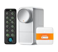 SwitchBot Lock Pro WiFi Inteligente, de Acceso Sin Llave, Cerradura Inteligente Puerta Delantera, Cerrojo Inteligente, Adaptable al Cerrojo Existente en Minutos, admite Matter, Alexa, Google, IFTTT