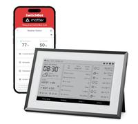 SwitchBot Panel doméstico inteligente E-Ink, monitor de temperatura y humedad interior y exterior de 7,5" con calendario digital, Wi-Fi 2,4GHz y BLE, compatible con Google/iCloud/Outlook (Standard)