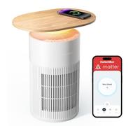 SwitchBot Purificador De Aire Con App Y Luz Nocturna, CADR 400m³/h Hasta 83㎡, Filtro HEPA Elimina 99.97% De Moho, Polvo, Polen, Modo Sueño 20dB, Modo Mascotas Para Familias Con Animales