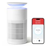 SwitchBot Purificador De Aire Con App Y Luz Nocturna, CADR 400m³/h Hasta 83㎡, Filtro HEPA Elimina 99.97% De Moho, Polvo, Polen, Modo Sueño 20dB, Modo Mascotas Para Familias Con Animales