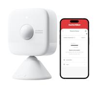 SwitchBot Sensor de Movimiento Inteligente de Radar mmWave, Sensor de Presencia Bluetooth con detección dinámica, Funciona con Alexa, HomeKit y Apple Home a través de Hub