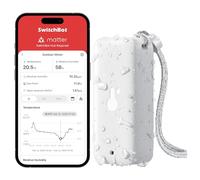 SwitchBot Termómetro higrómetro IP65 para interior y exterior, termómetro Bluetooth con punto de rocío/VPD/sensor de humedad absoluto, termómetro exterior, almacenamiento de datos para invernadero