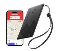 SwitchBot Wallet Finder Card, Smart AirTag Card Compatible con Apple Find My (Solo iOS), Localizador Bluetooth para Llaves, teléfonos, Equipaje, hasta 3 años de batería, Resistente al Agua
