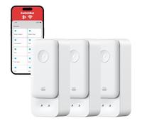 SwitchBot WiFi Sensor de Agua, Detector Inteligente de Fugas de Agua, 100dB Alertas Ajustables y de App, IP67 Impermeable, Detector Inalámbrico para Cocina, Baño, Sótano (Detector 3Pack)