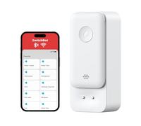 SwitchBot WiFi Sensor de Agua, Detector Inteligente de Fugas de Agua, 100dB Alertas Ajustables y de App, IP67 Impermeable, Detector Inalámbrico para Cocina, Baño, Sótano, No Exige Hub (Permite 2,4G)