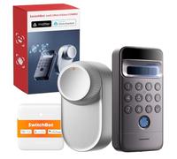 SwitchBot WiFi Smart Lock Ultra con teclado Vision Pro - Detección facial 3D y vena, desbloqueo sin contacto, apto para cilindros Europrofil, compatible con Matter, Alexa, Google e IFTTT
