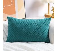 SWJ-swjssb Fundas De Cojín 50x70,para Sofá,Fundas Cojines 40x70/60x80 Extensible Pana Suave Modernas Funda De Almohada Cojines Decoracion para Sofa Hogar Pillow Covers(Dark Green,40x80cm/16x31inch)