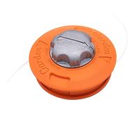 SWNKDG Cabezal de hilo cortador M10 x 1,25 izquierda con punta automática, desbrozadora de doble hilo, hilo de nailon para desbrozadora de gasolina y cortadora de maleza