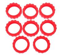SWOOMEY 8 Piezas Cubierta de Rueda de Equipaje Cubre Ruedas para Maleta Cubierta de la Rueda giratoria Cubierta de Rueda de Maleta de Silicona Maleta Grande con Ruedas Gel de sílice Rojo