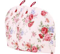 SWOOMEY Funda y en Tetera de para Conveniente Doméstica Cordón Algodón Estampados Frescos, Set de 2 Piezas para Mantener Caliente y Decorar Invierno en Casa