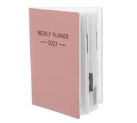 SWOOMEY Planificador Pu Elegante Papel en Profesional 2027 y Color Rosa Organización y Definición de Objetivos para Trabajo y Escuela