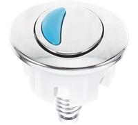 SWOOMEY Pulsador para Inodoro de Doble Pulsación, Repuesto Ovalado | ABS Plata, Barra Giratoria Ajustable, para Tapa de Cisterna y Mecanismo de Doble Descarga