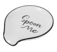 SWOOMEY Soporte para Fácil de Restaurante de Limpiar y para Cocina Adecuado Cerámica Blanco Elegante Diseño Sofisticado y Almacenamiento Sencillo Cuchara