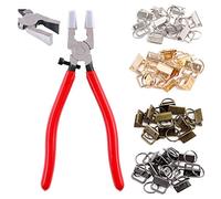 Swpeet 41 juegos de 1 pulgada 25 mm 4 colores llavero hardware con 1 alicates para llavero, alicates para correr de cristal, puntas de goma perfectas para llavero, 4 accesorios de instalación