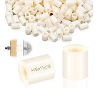 SWTYExt - Casquillos de distancia de plástico M6, 100 unidades, ABS, discos de nylon, arandelas de 11x15 mm, aislantes, arandelas de sujeción blancas para soportes de distancia eléctricos y tornillos