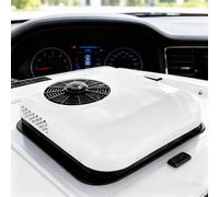 SXHEYUY Aire Acondicionado 12V 24V para Autocaravana, Refrigerante ya añadido DC RV CamióN Acondicionador Fit Remolque Autocaravana Tractor Rooftop A/C,Blanca,12v 2in1