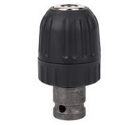 Sxhlseller Adaptador de Mandril de Taladro Eléctrico 3/8-24UNF, Cabezal de Conversión de Abrazadera Apretada a Mano de 0,8-10 Mm para Llave de Impacto a Mandril de Tres Mordazas Piezas de Montaje de