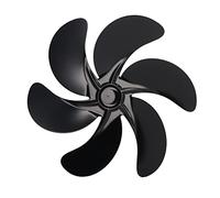 Sxhlseller Aspa de Repuesto para Ventilador de Estufa, Pieza de Ventilador de Chimenea Negra de Aleación de Aluminio para Estufas de Leña, Carbón y Pellets, Diseño de 4 Aspas con Llave Hexagonal (6