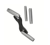 Sxhlseller Ensambladora de Ladrillos de Doble Extremo 1/2 5/8 3/4 7/8 Pulgadas |Remate de Juntas Convexo para Acabado de Paredes de Albañilería con Ergonómico de Acero de Alumbre (BLACK)