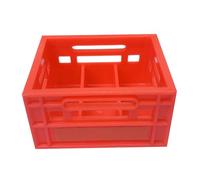 Sxhlseller Juego de Mini Cajas de Cerveza de Plástico |Decoración Ligera del Cajón de la Cerveza de la Casa de Muñecas para el Favor de Portátil Casero de la Barra 1.5x1.2x0.8in (Rojo)