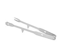 Sxhlseller Pinzas de Cocina de Acero Inoxidable 316 con Punta de Tenedor |Pinzas Antideslizantes para Parrilla de Barbacoa para Carne y Verduras