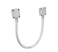 Sxhlseller Protector de Cable para Puerta, Manguito de Alambre de Acero Inoxidable de 8 Mm de Diámetro Interior para Sistemas de Control de Acceso con Cabezales de Aleación de Zinc y Paquete de