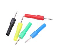Sxhlseller Sondas de Prueba para Multímetro, 2 Juegos J.20013 Enchufe de Seguridad de 4 Mm con 5 Colores, Clavijas de Prueba de PA y Latón para Multímetro, Pinza Amperimétrica y Herramientas de