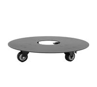Sxhlseller Soporte para Plantas Rodante 12 Pulgadas 500lb para Patio | Plataforma rodante para macetas de alta resistencia, ruedas giratorias 360, acero al carbono inoxidable, base protectora