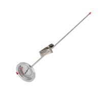 Sxhlseller Termómetro para Carne, Sonda de 40 Cm, Termómetro de Cocina de Acero Inoxidable, 50-550 ℉ para Freír con Aceite Alimentos a la Parrilla con Clip de Metal
