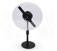 Sxhlseller Ventilador de Holograma 3D 1024x266 con Memoria de 8 GB, Pantalla de Proyector Holográfica LED WiFi, PC ABS de 16 W para Publicidad, Tienda, Centro Comercial, Exposición (Enchufe de la UE)