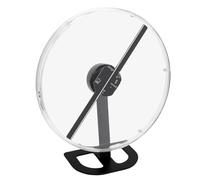 Sxhlseller Ventilador de Holograma 3D, Holográfico LED HD de 12,6 Pulgadas con Cubierta Protectora Transparente y Control de PC Móvil, para Exhibición Publicitaria en (Enchufe de la UE)