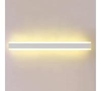 SXSCARKX Lámpara de Pared Lineal, luminaria montada en el Pasillo, Moderna Minimalista, Aplique Rectangular LED Largo para Interiores, Tira Regulable Negra para Dormitorio, Sala de Estar, b