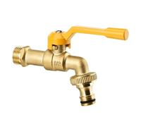 SXWYLZ Grifo Exterior Jardin Antihielo Grifo Pared Lavadero Solo Agua Fria Grifos Exterior Esfera 1/2" Mango Único, 9,5 CM