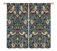 SXXLDNG Cortinas Vintage de William Morris con Arte botánico para Ventanas, con Patrones Florales Vintage, para Sala de Estar, Dormitorio, 132 x 213 cm, 2 Paneles de decoración