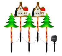 SXZHEMIBLE Luces solares LED ZBDZSW para árbol de Navidad, Ideales para Decorar Patios y Caminos.