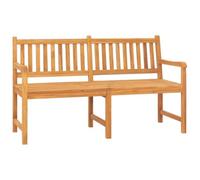 SYDE Banco de Jardín 3 Plazas con Mesa, Madera de Teca 150 cm | Resistente a la Intemperie, Reposabrazos, Asiento Convertible, para Patio y Terraza