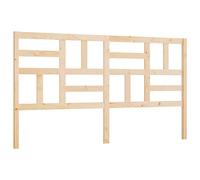 SYDE Cabecero de Cama Madera Maciza de Pino 186x4x104 cm | Diseño de listones, flujo de luz, soporte para leer, estilo rústico moderno