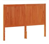 SYDE Cabecero de Pino Macizo 135 cm | Madera Natural con Vetas Rusticas, Patas Estables, Soporte para Leer o Ver TV
