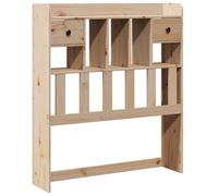 SYDE Cabecero Madera Maciza Pino 100 cm | 3 Compartimentos, 2 Cajones, Independiente, Ahorro Espacio, Sin Instalacion