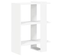 SYDE Estante de Libros 2 Niveles 52 x 25 x 71,5 cm | Madera Elaborada, Acabado Suave, Diseño Minimalista, Independiente para Sala, Oficina o Biblioteca