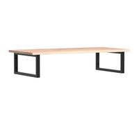 SYDE Estante de Pared de Roble Macizo para Lavabo | Estructura de Acero, Montaje sin Perforar, Toallero, Almacenamiento para Bano