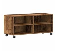SYDE Gabinete para TV 90 x 35 x 40.5 cm Marrón Madera de Ingeniería | Estantes y Compartimentos, Diseño Minimalista, Fácil Ensamblaje, Almacenamiento Versátil para Sala de Estar