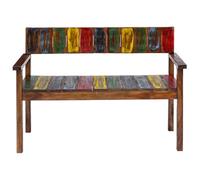 SYDE Sillas de Comedor 4 Unidades Madera Maciza Reciclada | Hechas a Mano, Estilo Vintage, Teca Mango Pino Haya, Max 110 kg por Asiento