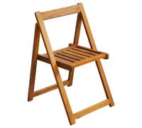 SYDE Sillas Plegables de Jardín 2 Unidades Madera de Acacia | Rústicas, Resistentes a la Intemperie, Plegado Fácil, Ahorro de Espacio, 110 kg por Asiento