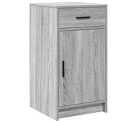 SYDE Vitrina Gris Sonoma 40 x 40.5 x 75 cm Madera de ingeniería | Almacenamiento con cajones y estantes, puertas suaves, diseño independiente, incluye kit de anclaje