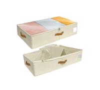 SYEXDZON Caja de Almacenaje Bajo Cama, PP en Laterales y Base, 80x40x15cm