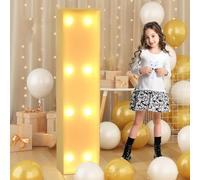 Syibelters Letra I gigante con luz LED de 100 cm, letrero iluminado con mosaico, lámparas LED para el día de San Valentín, cumpleaños, Navidad, Año Nuevo