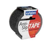 Sylglas - Cinta adhesiva antideslizante (50 mm x 3 m), color negro